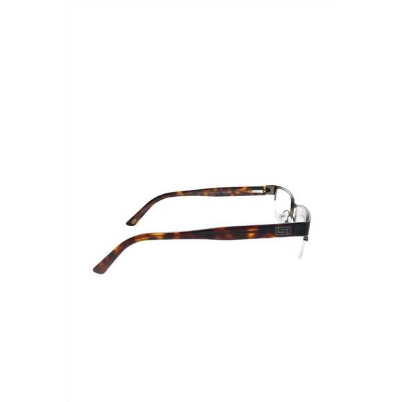 NEW VERSACE rectangle metal eyeglasses in brushed brown - Picture 3 of 3